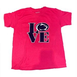 Gildan DryBlend Pink Love Penn State Tee